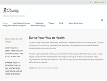 Tablet Screenshot of hitthegrounddancing.com